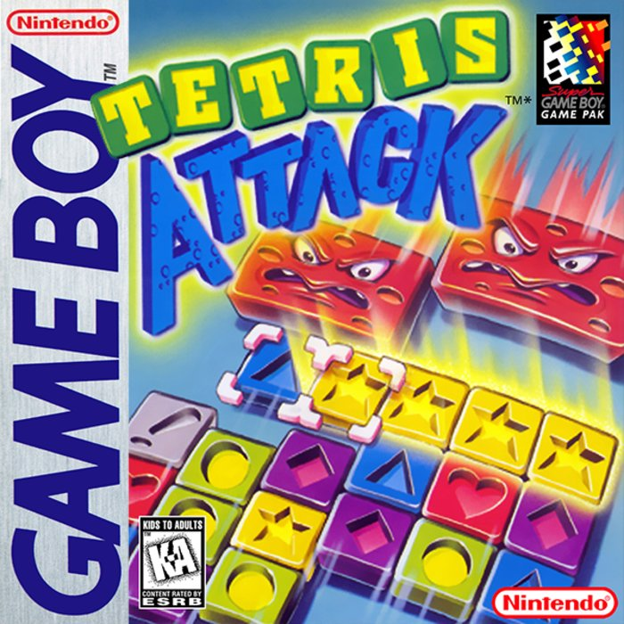 Tetris Attack [Not for Resale] box art for GameBoy