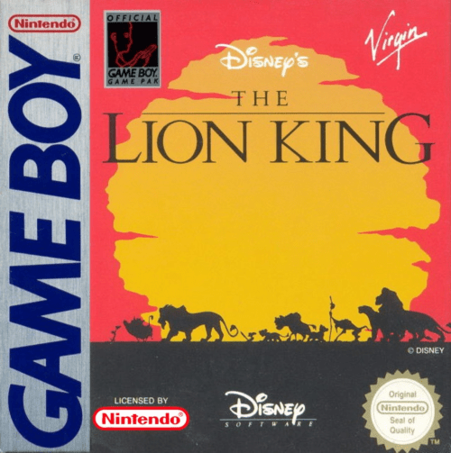 The Lion King box art for GameBoy