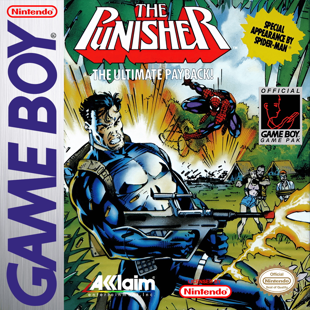 The Punisher box art for GameBoy