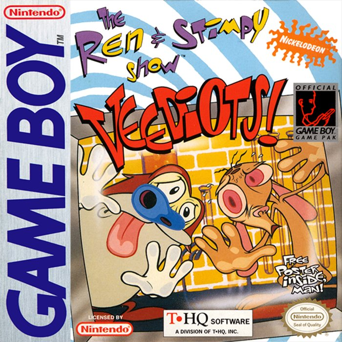 The Ren & Stimpy Show Veediots box art for GameBoy