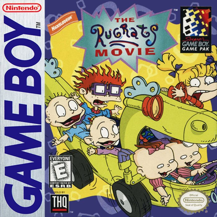 The Rugrats Movie box art for GameBoy