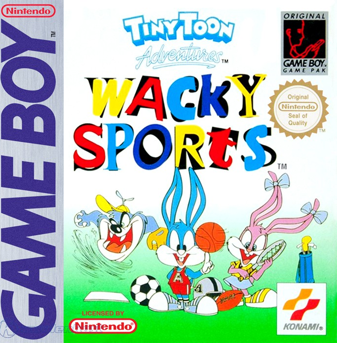 Tiny Toon Adventures Wacky Sports box art for GameBoy
