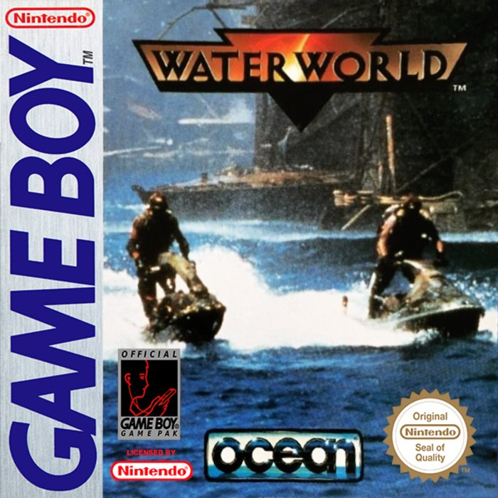 Waterworld box art for GameBoy
