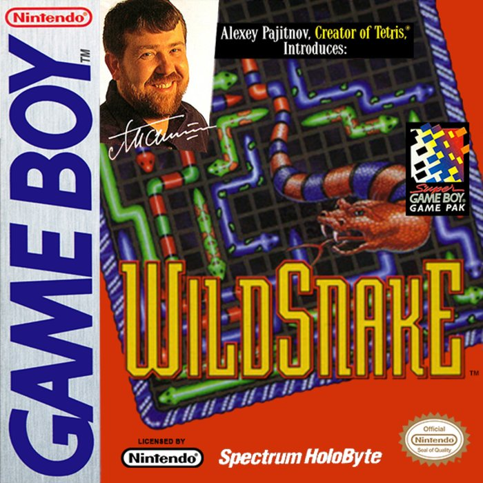 WildSnake box art for GameBoy
