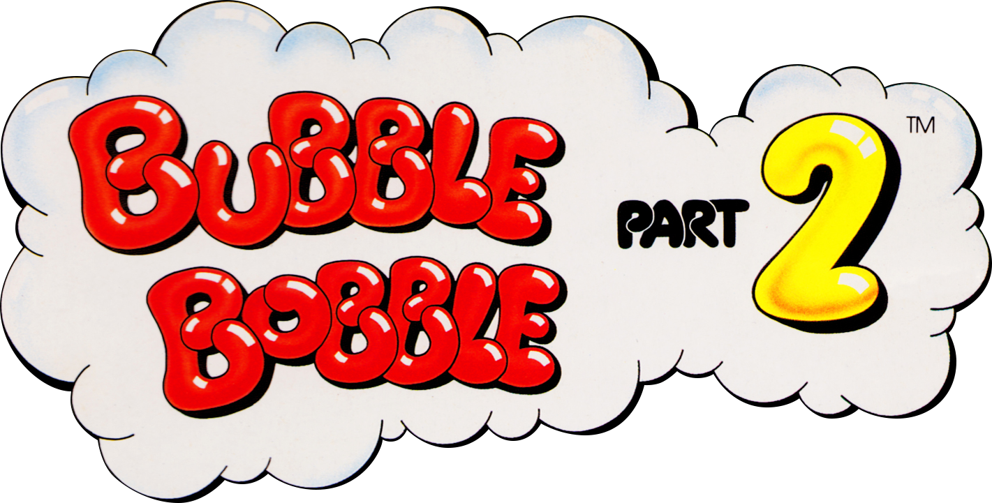 Bubble Bobble Part 2 logo for GameBoy