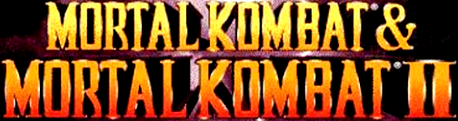 Mortal Kombat I & II logo for GameBoy