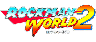 Rockman World 2 logo for GameBoy