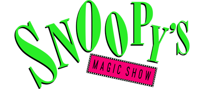 Snoopy's Magic Show logo for GameBoy