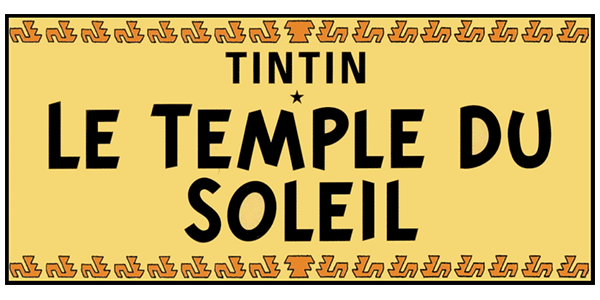 Tintin Le Temple du Soleil logo for GameBoy