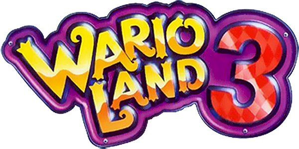 Wario Land 3 logo for GameBoy