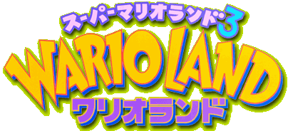 Wario Land Super Mario Land 3 logo for GameBoy