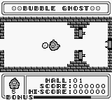 Bubble Ghost screenshot 3 for GameBoy