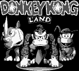 Donkey Kong Land [Player's Choice] title screen for GameBoy