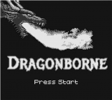Dragonborne title screen for GameBoy