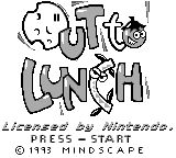Out to Lunch title screen for GameBoy