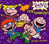 Rugrats Time Travelers title screen for GameBoy