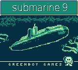 Submarine 9 title screen for GameBoy