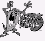 Taz Mania 2 title screen for GameBoy