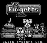 The Fidgetts title screen for GameBoy