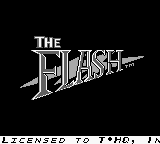 The Flash title screen for GameBoy