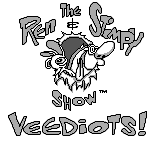 The Ren & Stimpy Show Veediots title screen for GameBoy