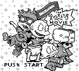 The Rugrats Movie title screen for GameBoy