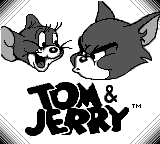 Tom and Jerry title screen for GameBoy