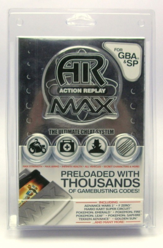 Action Replay Max box art for GameBoy Advance