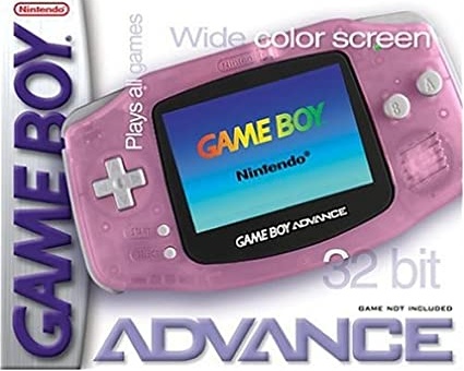 Fushia Gameboy Advance System box art for GameBoy Advance