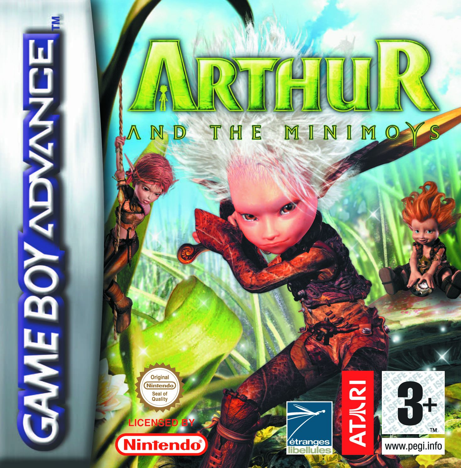Arthur and The Minimoys box art for GameBoy Advance