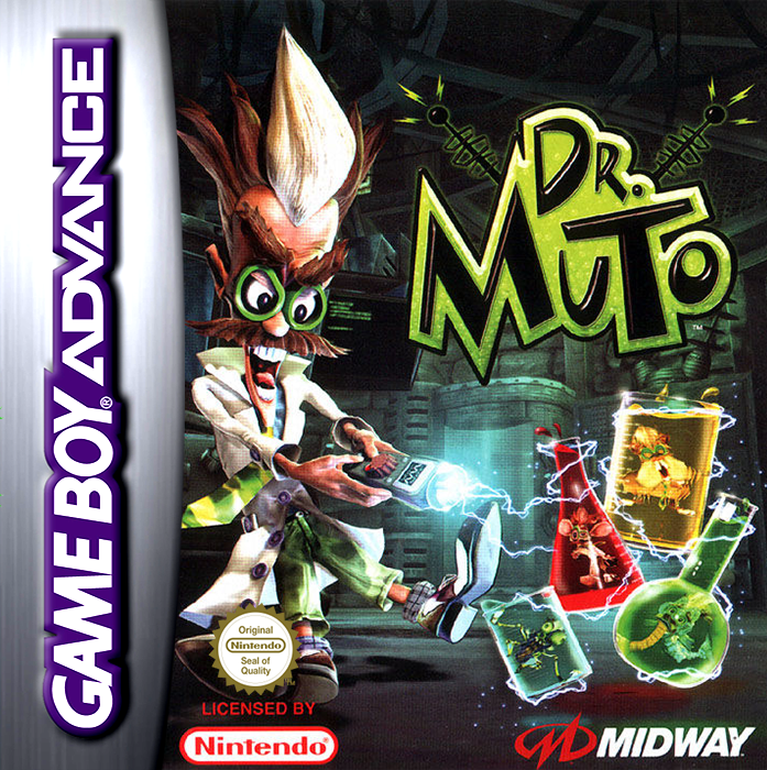 Dr Muto box art for GameBoy Advance
