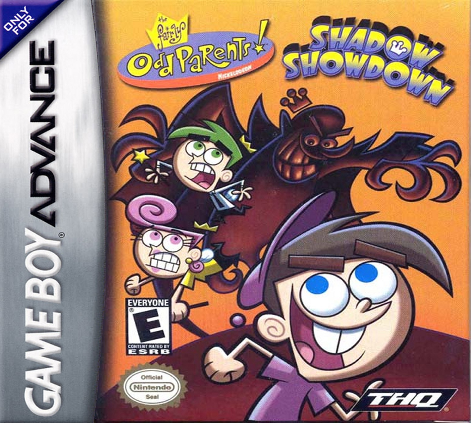 Fairly Odd Parents Shadow Showdown box art for GameBoy Advance