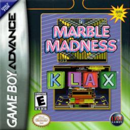Paperboy, Rampage, Marble Madness, Klax box art for GameBoy Advance