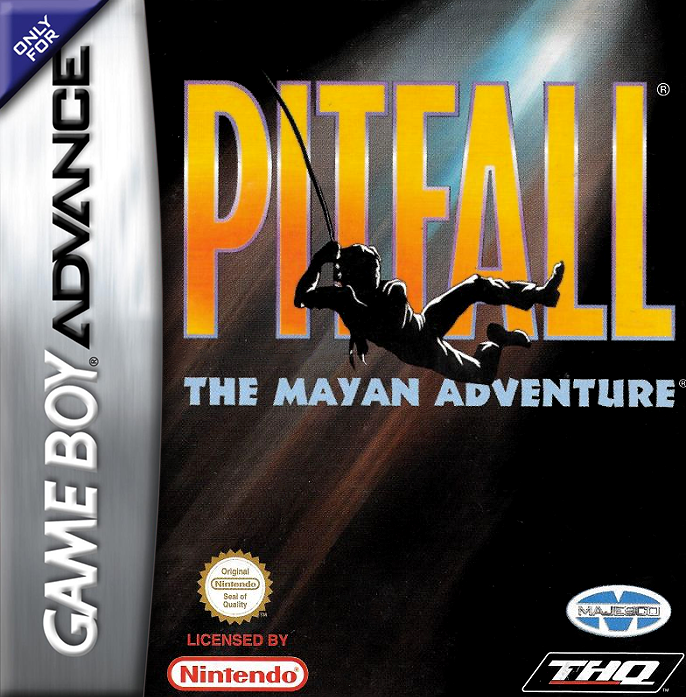 Pitfall: The Mayan Adventure box art for GameBoy Advance