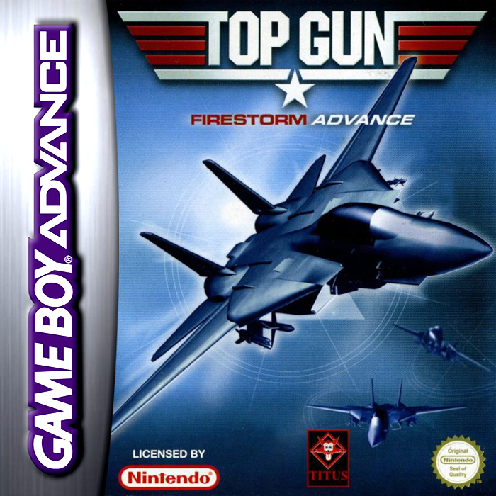 Top Gun: Firestorm Advance box art for GameBoy Advance