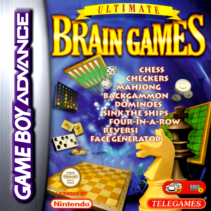 Ultimate Brain Games box art for GameBoy Advance