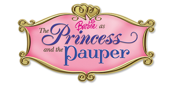 Barbie as the Princess and the Pauper logo for GameBoy Advance