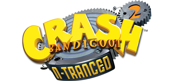 Crash Bandicoot 2 N-tranced logo for GameBoy Advance