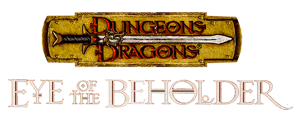 Dungeons & Dragons Eye of the Beholder logo for GameBoy Advance