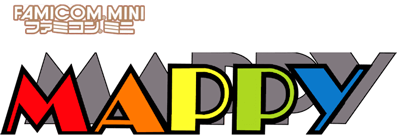 Famicom Mini: Mappy logo for GameBoy Advance