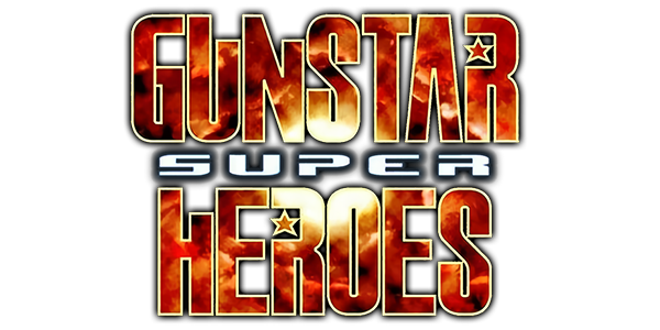 Gunstar Super Heroes logo for GameBoy Advance