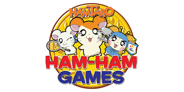 Hamtaro Ham-ham Games logo for GameBoy Advance