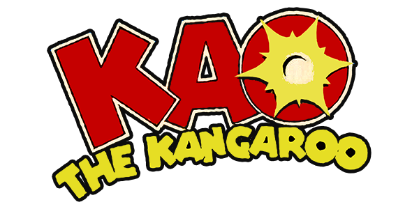 KAO the Kangaroo logo for GameBoy Advance