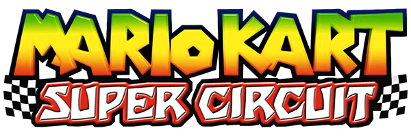 Mario Kart Super Circuit logo for GameBoy Advance