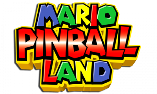 Mario Pinball Land logo for GameBoy Advance