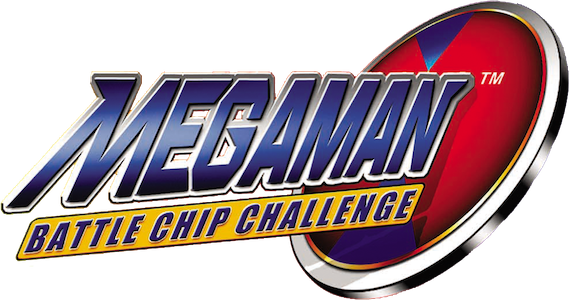 Mega Man Battle Chip Challenge logo for GameBoy Advance
