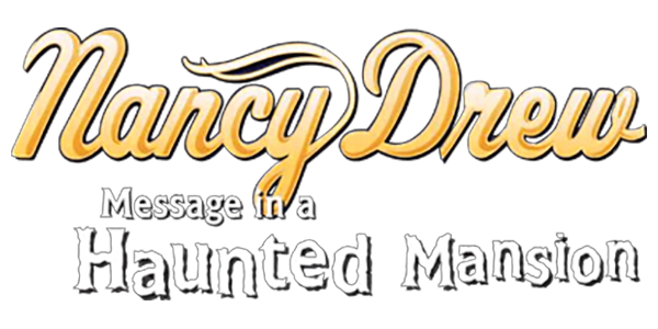 Nancy Drew Message in a Haunted Mansion logo for GameBoy Advance