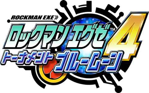 Rockman EXE 4 Tournament Blue Moon logo for GameBoy Advance