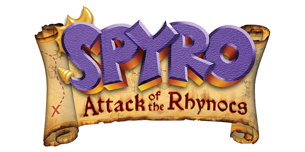 Spyro Attack of the Rhynocs logo for GameBoy Advance