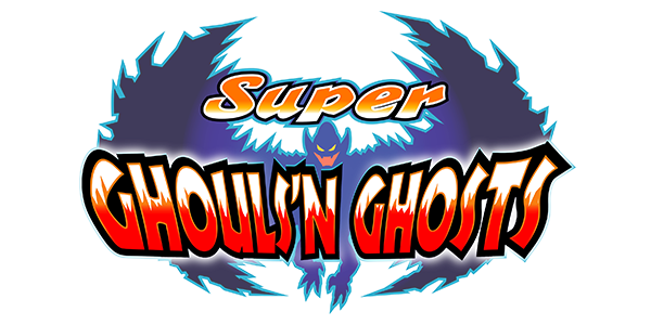 Super Ghouls 'n Ghosts logo for GameBoy Advance